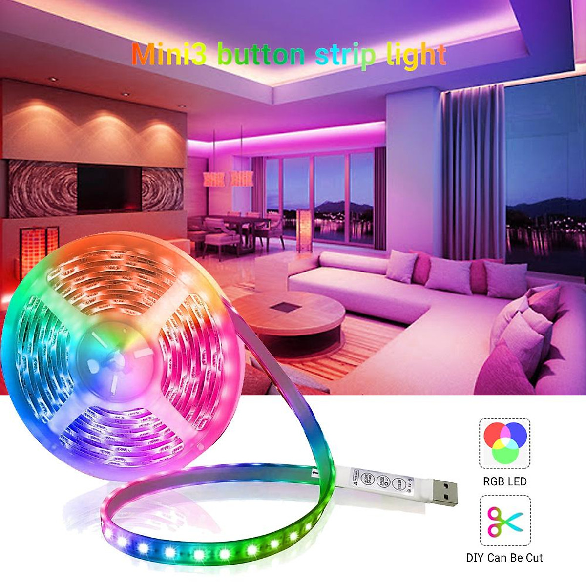 Mua Led Strip Light 5v Flexible Lamp Tape Diode Rgb 5050 Usb Tape Lights Tv  Background Lighting