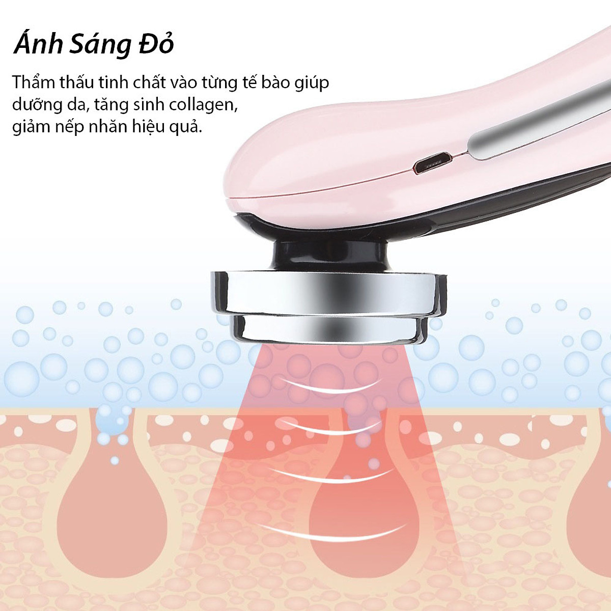 Máy Massage Mặt Cầm Tay Ion - Máy Điện Di Tinh Chất - Mát Xa Nâng ...