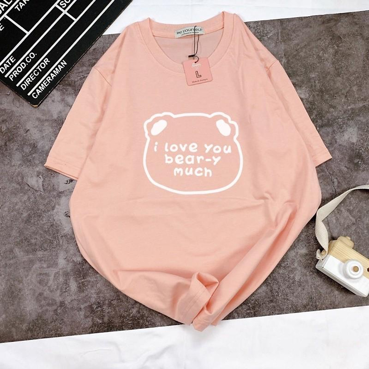 Áo Thun Tay Ngắn UNISEX Gấu Bear - Hình chụp thật (Đủ size M-L-XL)