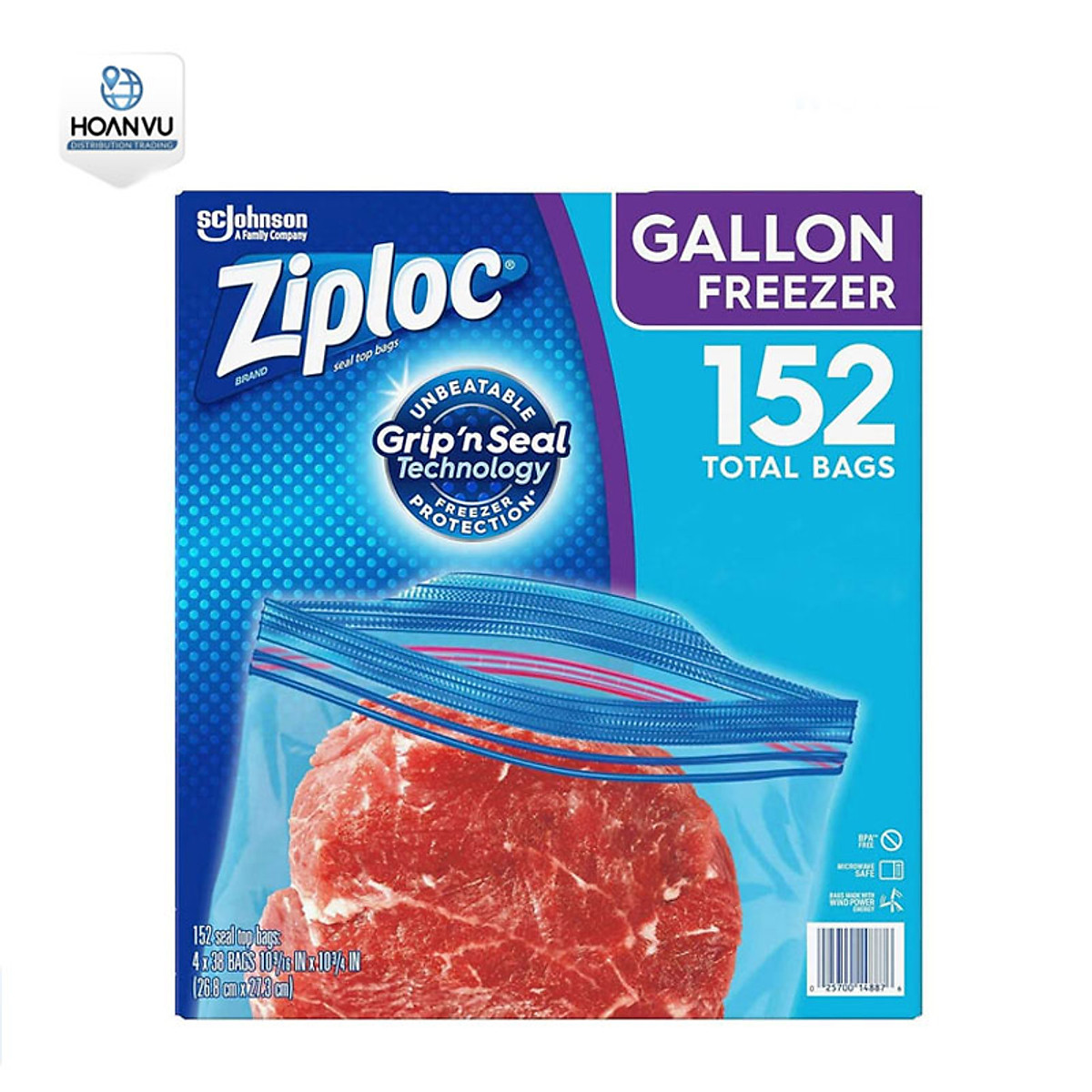 Ziploc Professional Freezer Bags, 1 Gallon, 250 Pack (SCJ71377) | staples.ca