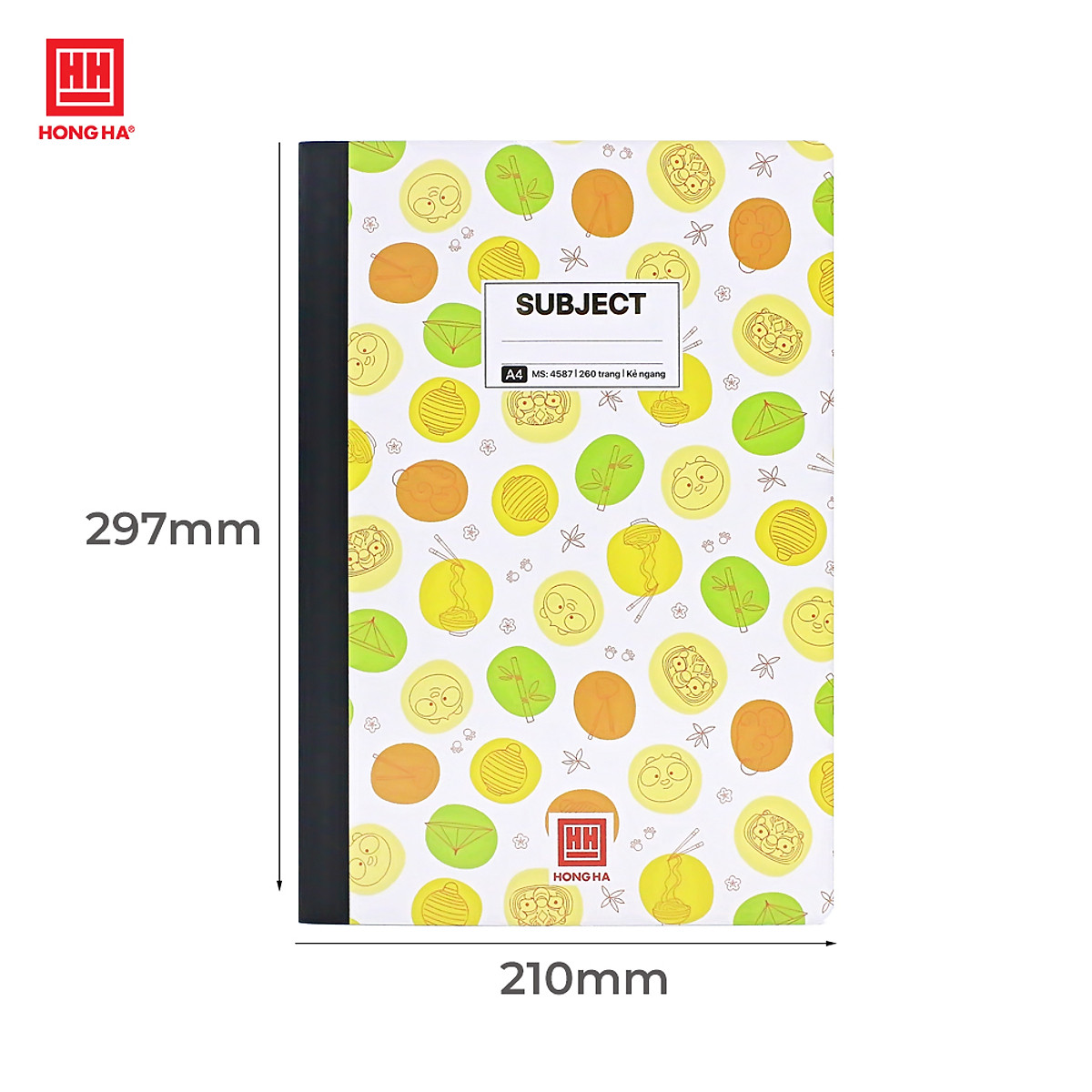 Sổ bìa bồi A4 260 trang Hồng Hà Subject - 4587