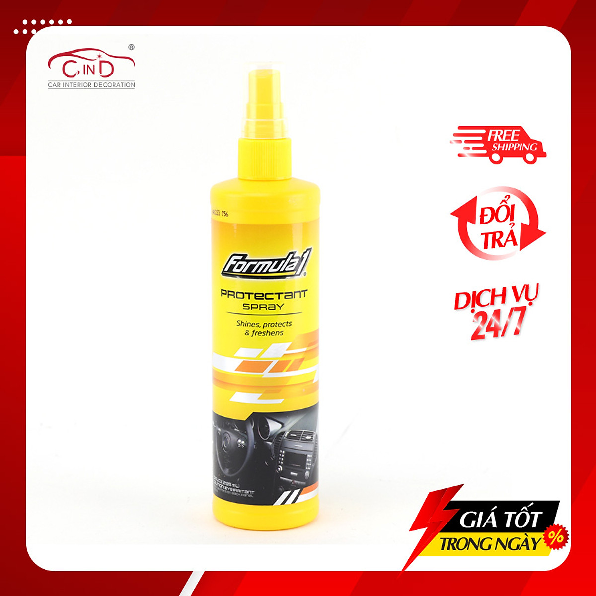 Chất Bảo Vệ Táp Lô Khử Mùi FORMULA 1 615006 295ml