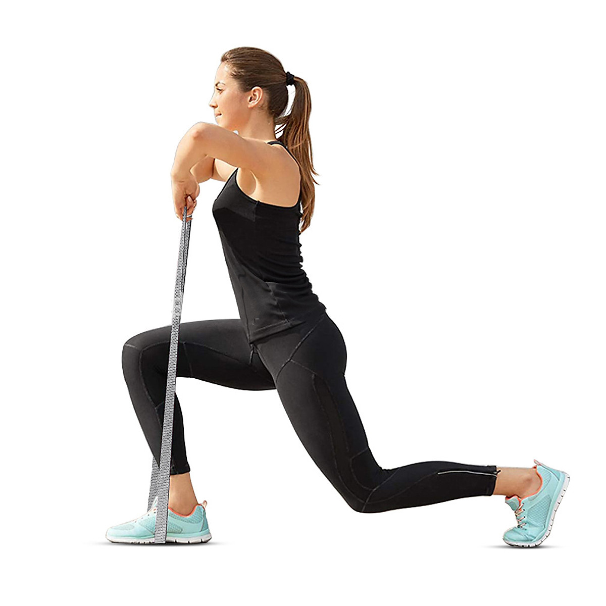 Bộ 3 Dây Kháng Lực Loại Dài 200x3 cm Chuyên Dụng Tập Gym Yoga , tập Mông Đùi , Bắp Chân Cleacco BORO SPORT