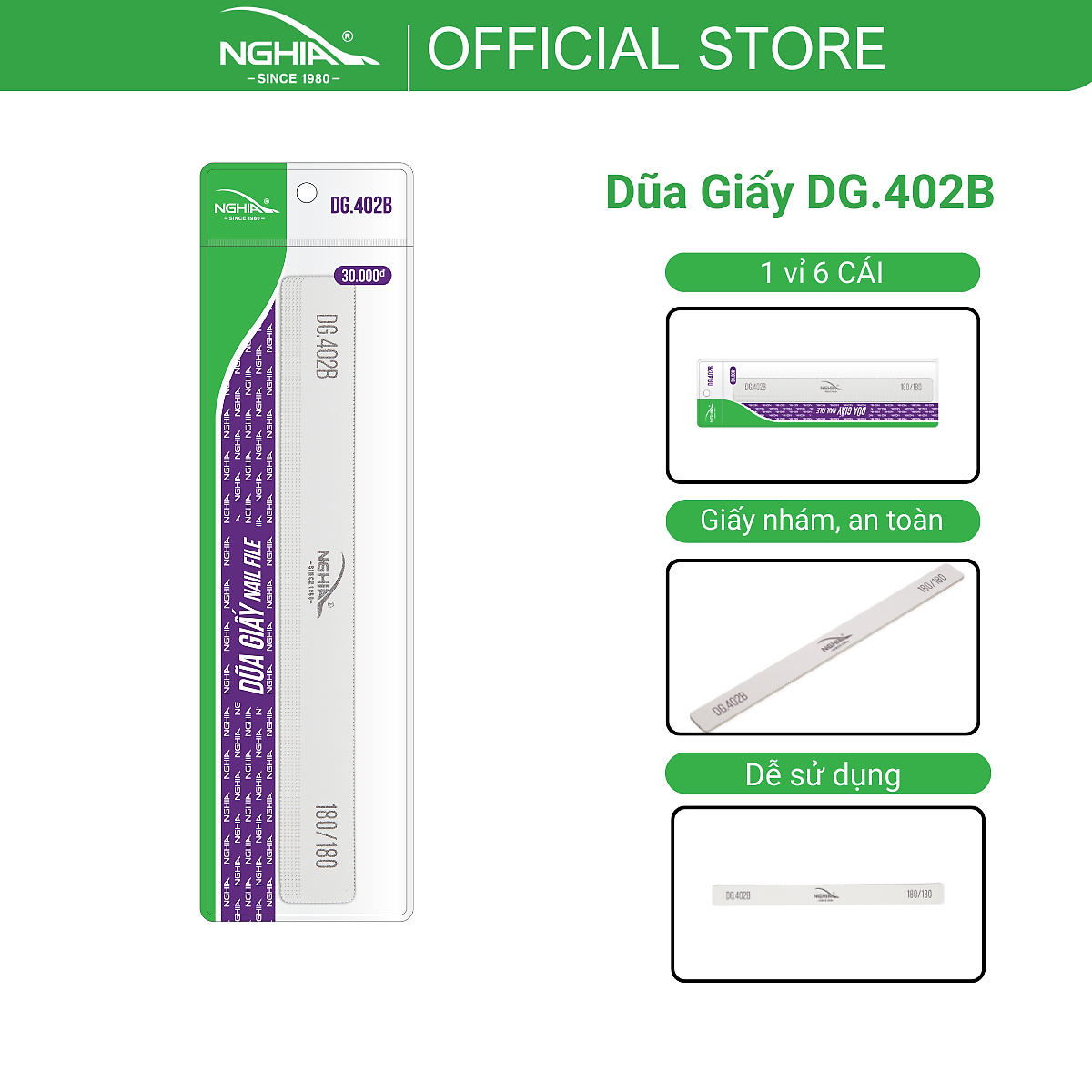 Dũa Móng Giấy DG-402B - Kềm Nghĩa