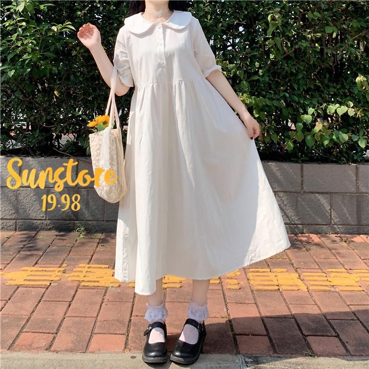 Chia sẻ hơn 58 ulzzang váy babydoll dáng dài siêu hot  trieuson5