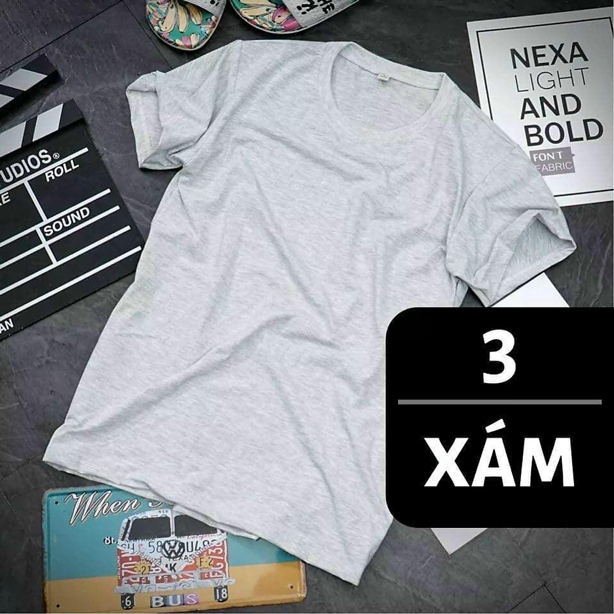 Áo thun in chuyển nhiệt lên hình sắc nét, may kỹ phom chuẩn tại SÓC SƠN