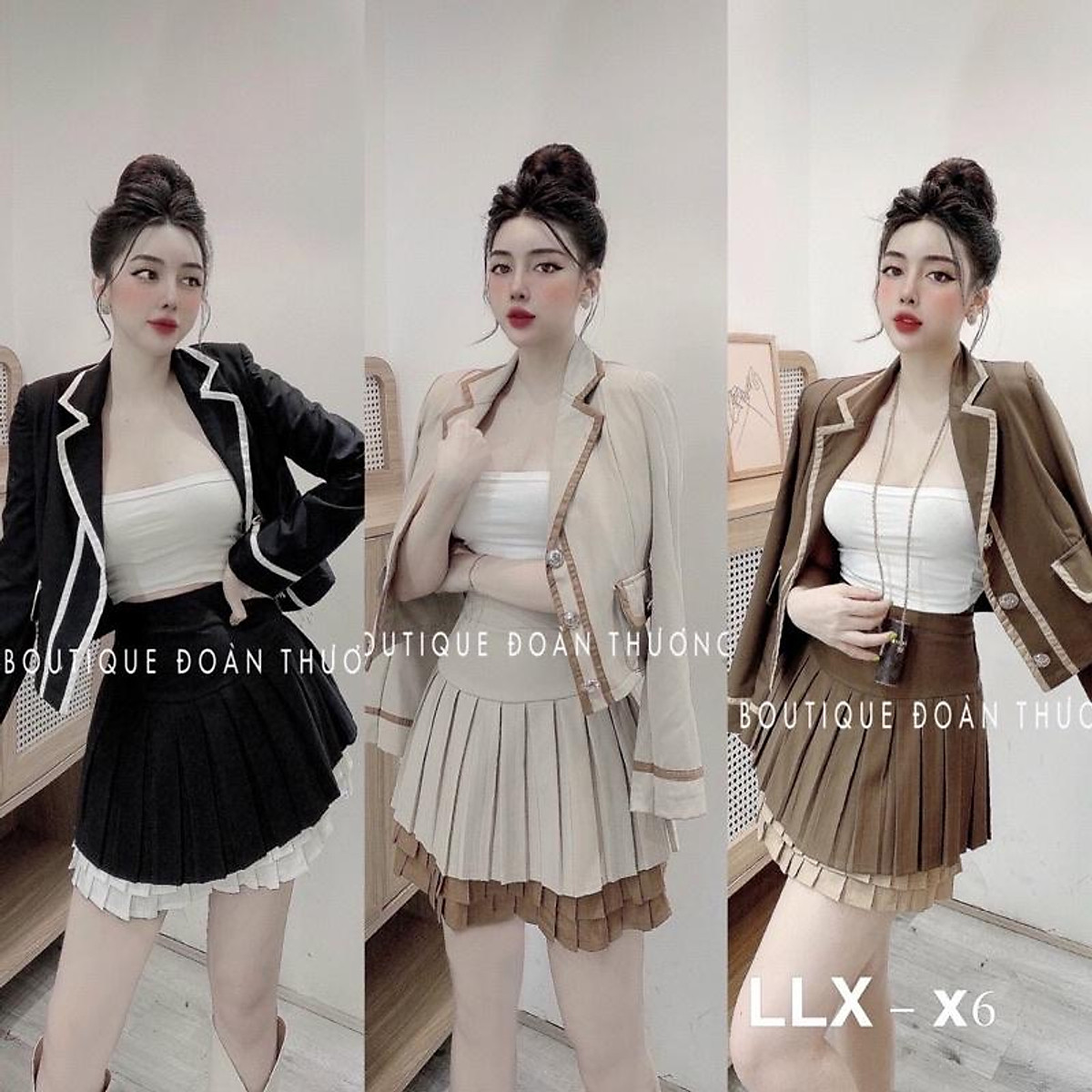 Set Vest Nữ Chân Váy Xếp Ly Giá Tốt T072023  Mua tại Lazadavn