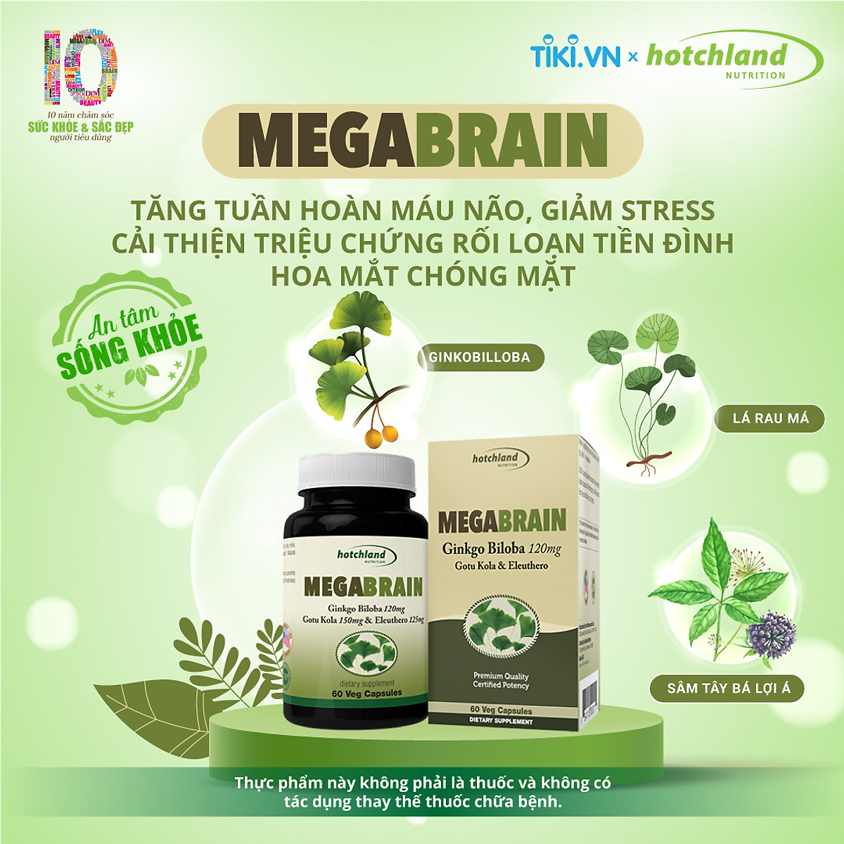 Viên uống Ginkgo Biloba hỗ trợ tăng cường tuần hoàn máu não, bổ não