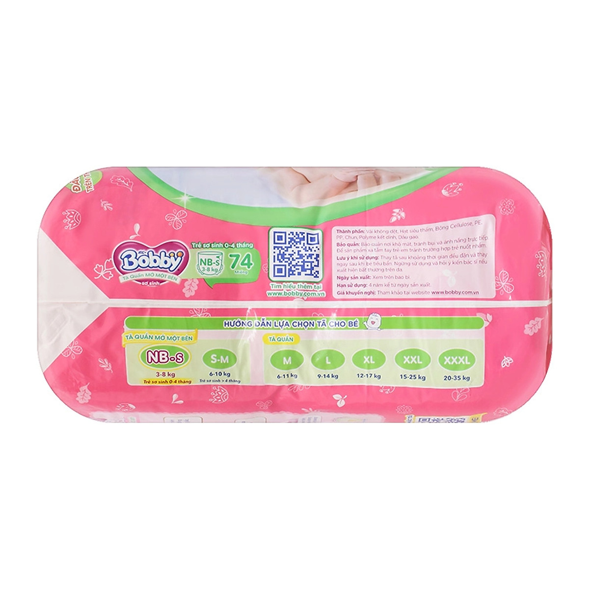 Tã/bỉm quần Mở Một Bên Bobby