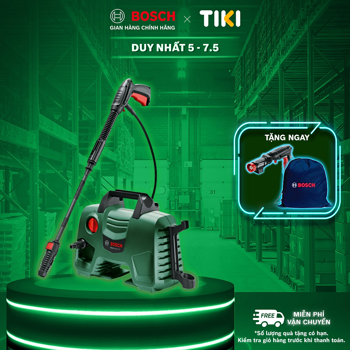Máy Phun Xịt Rửa Áp Lực Cao Bosch Easyaquatak 110 1300W 06008A7FK0