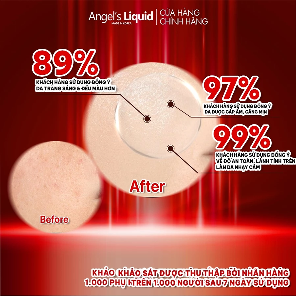 Kem Dưỡng Trắng Da Cấp Ẩm Đa Tầng Angel's Liquid 7 Day Whitening Program Glutathione 700 V-Cream 50ml