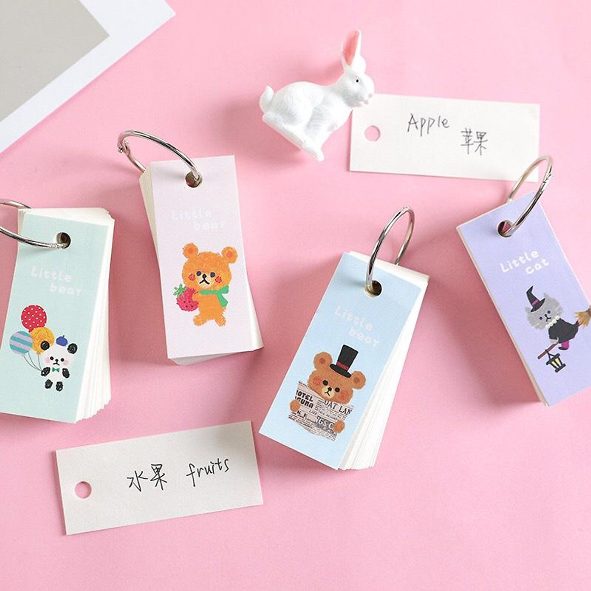 Mua FlashCard học từ vựng ngoại ngữ tiếng anh hình họa cute dễ thương