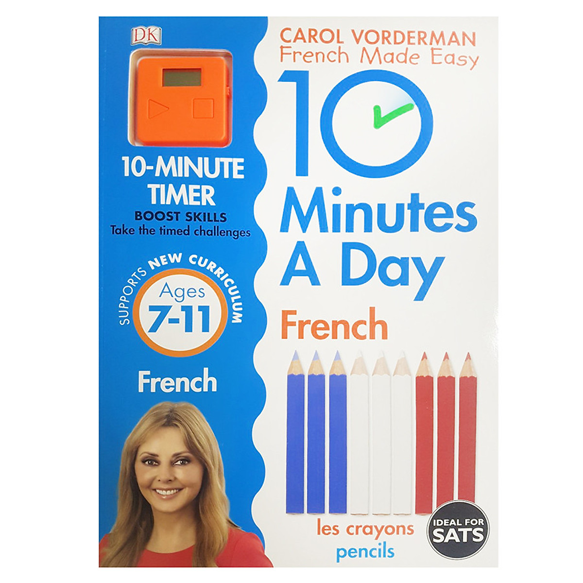[Hàng thanh lý miễn đổi trả] Carol Vorderman 10 Minutes a Day French (Ages 7+)