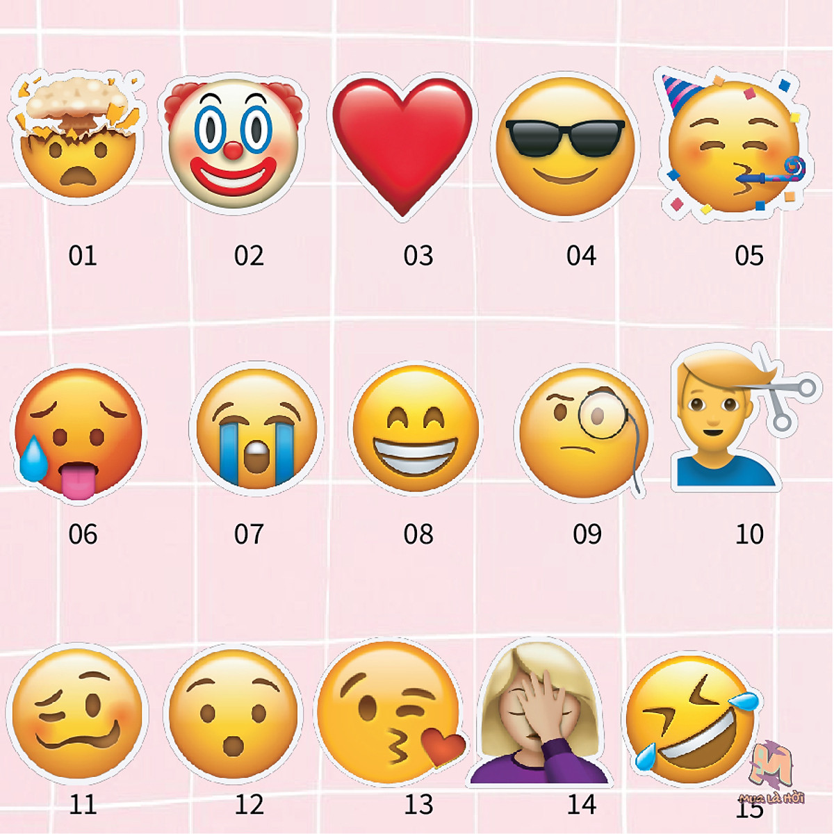 Túi Tote in hình chủ đề Emoji - Túi tote có khóa