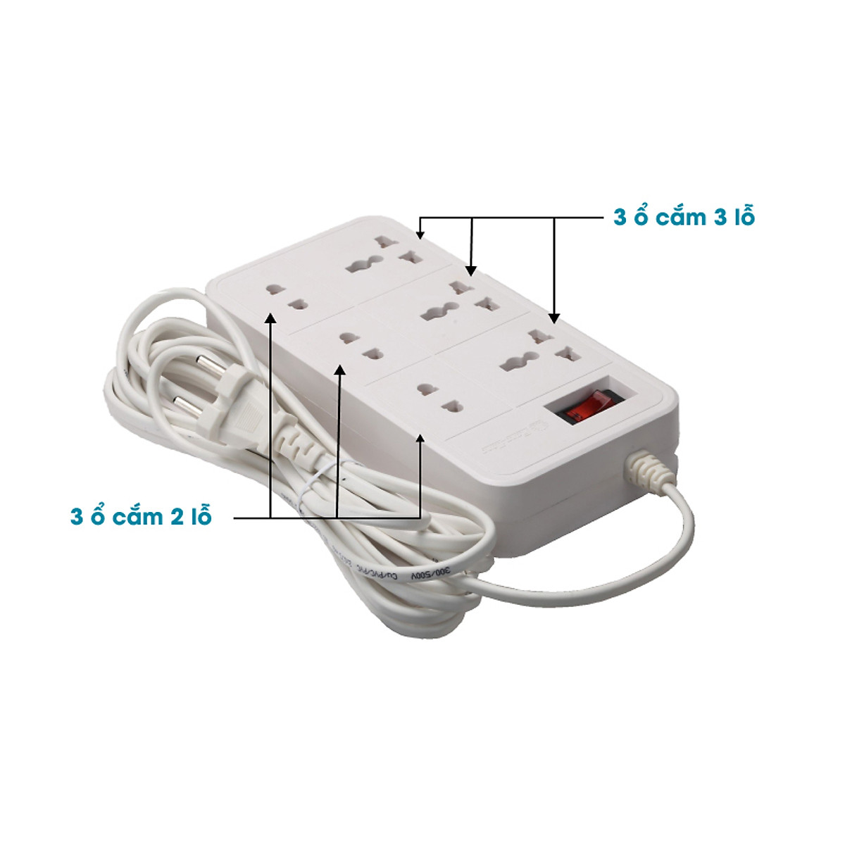 Ổ cắm đa năng OC06.V2 6C/10A