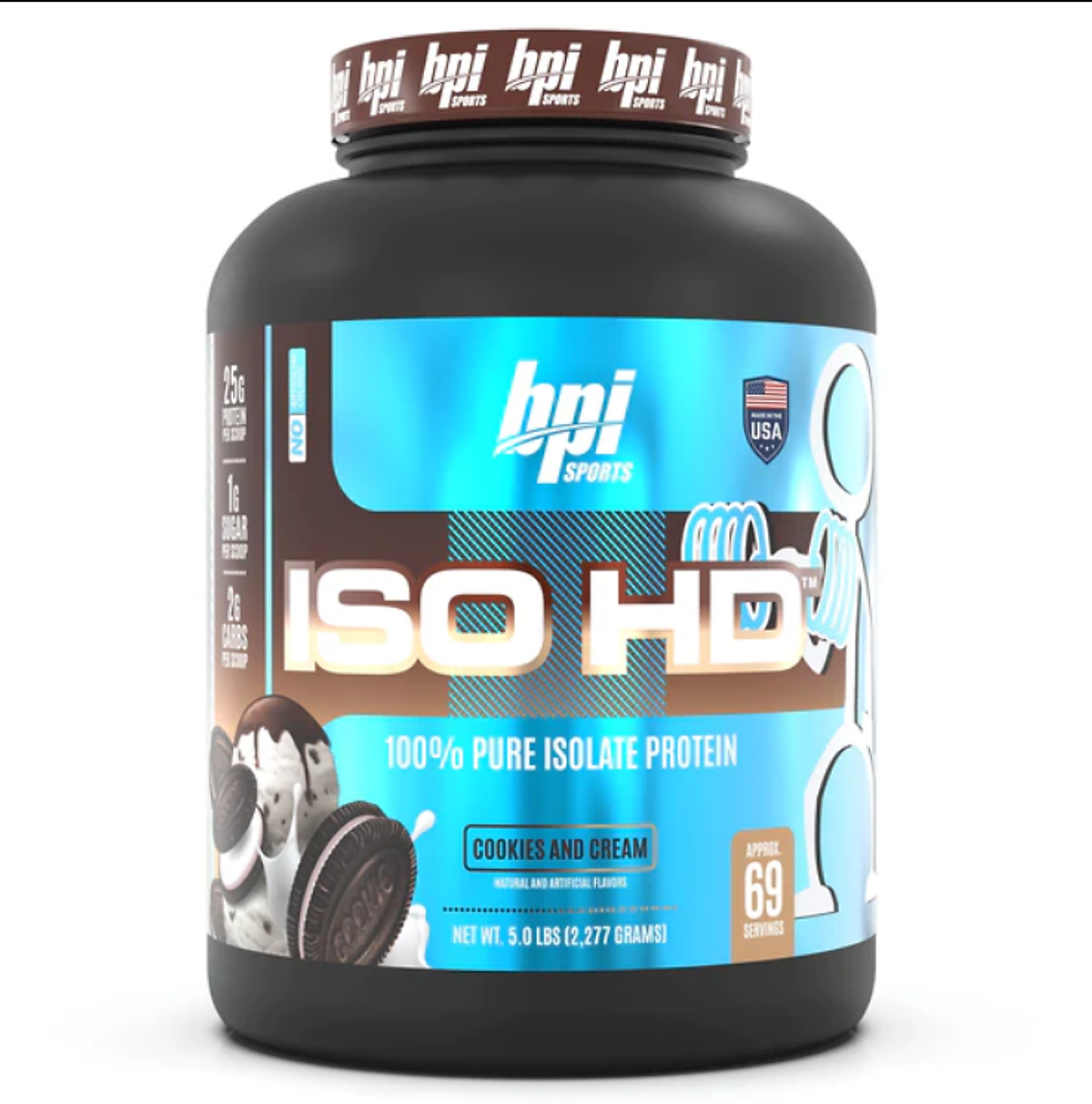 Sữa tăng cơ BPI Sports Iso HD 100% Pure Isolate Protein 2.2kg