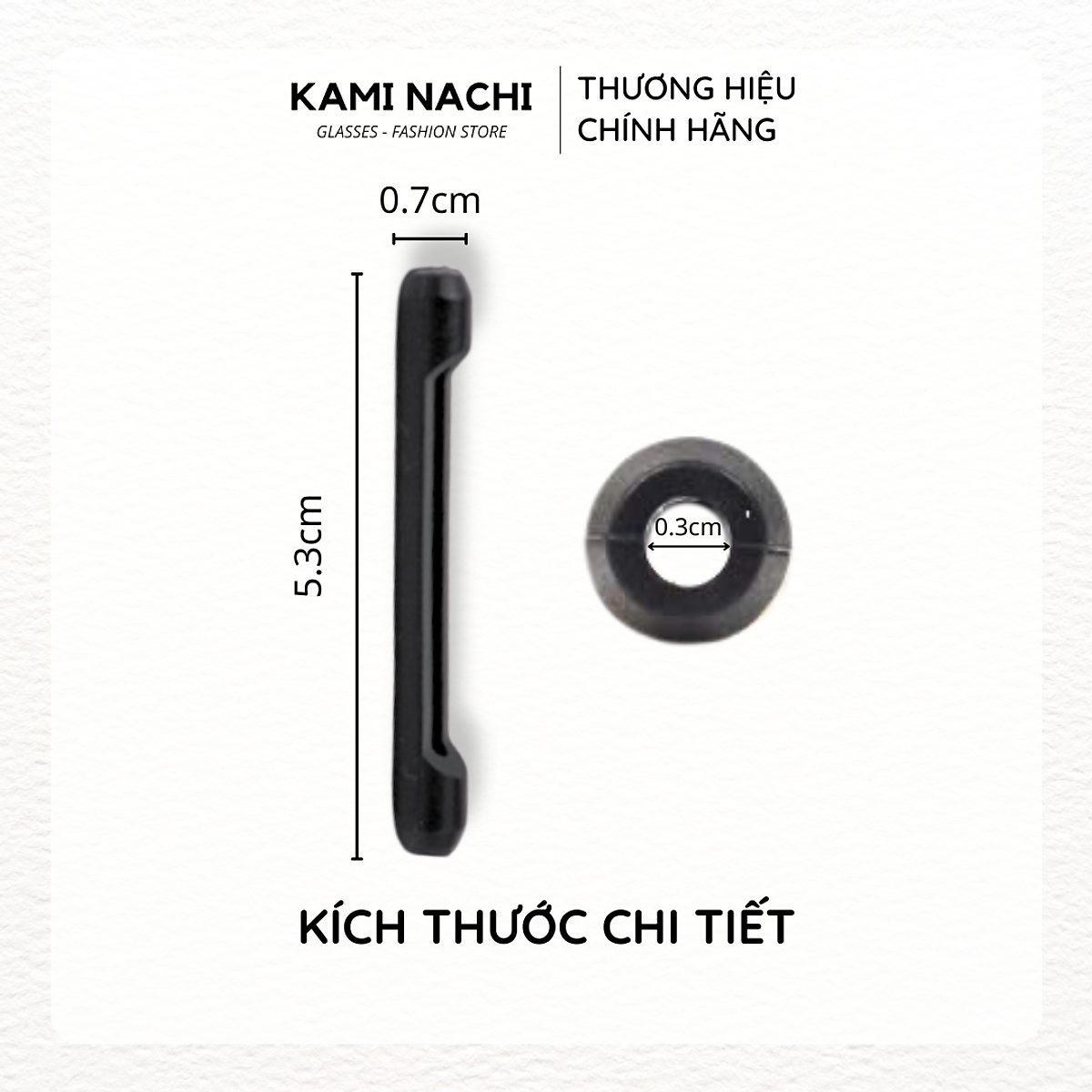 Miếng đệm làm êm tai cho kính bằng silicon siêu bền hình con sâu chống trượt KAMI NACHI