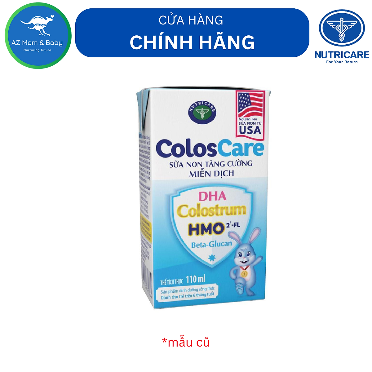 Thùng sữa công thức pha sẵn Nutricare ColosCare (110ml x 48 hộp)- sữa non tăng cường miễn dịch