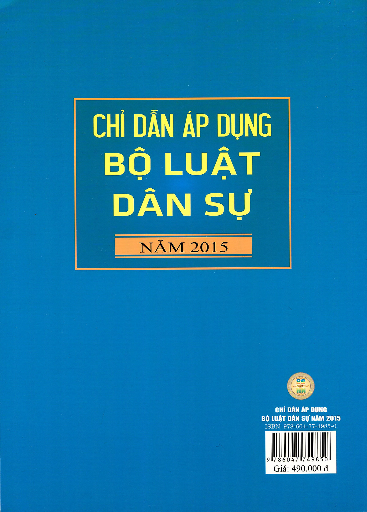 Chỉ dẫn áp dụng Bộ Luật Dân sự 2015