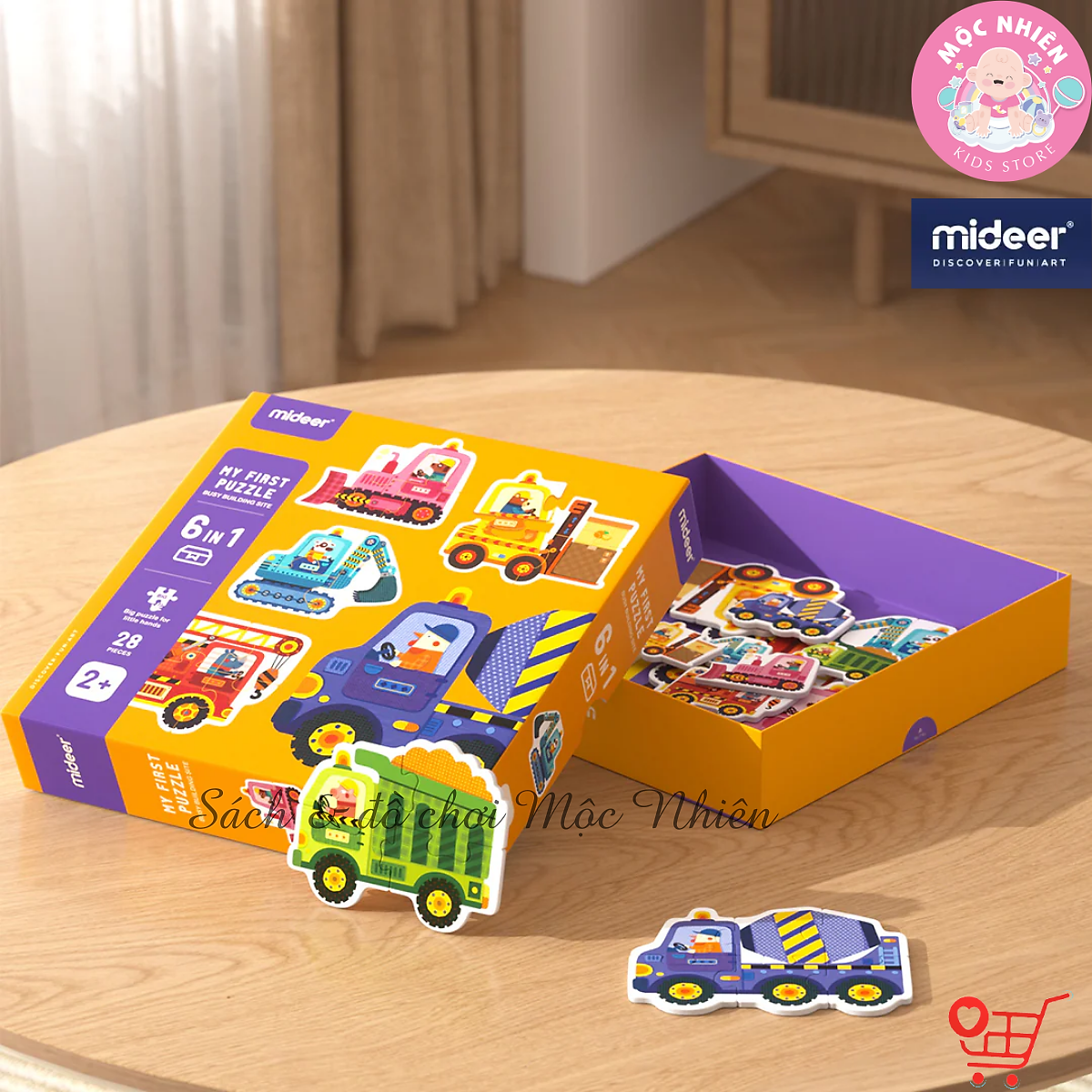 Đồ Chơi Xếp Hình Ghép Cặp Đầu Tiên Nhiều Chủ Đề - My First Puzzle Mideer Dành Cho Các Bé Trên 2 Tuổi