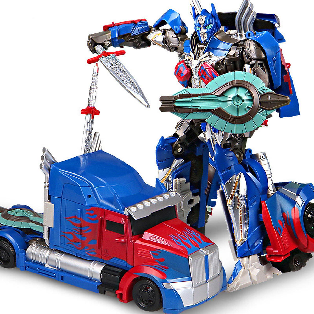Robot biến hình ô tô Transformer mẫu Optimus Prime 601A trong phim The