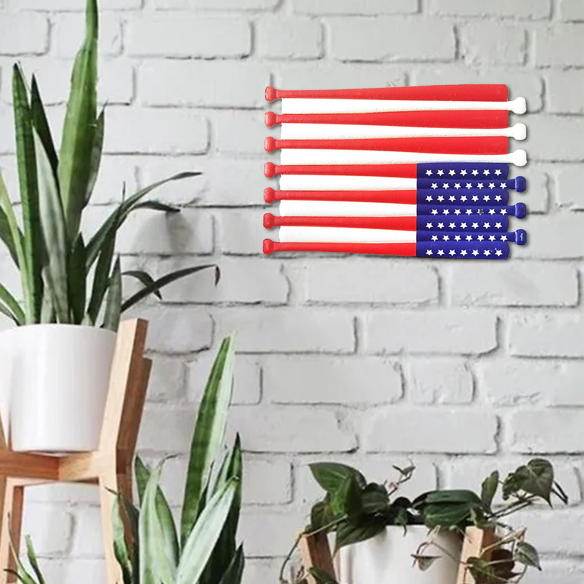 Grayson Lane 2-in W x 30-in H Wood American Flag Handmade Country Wall  Accent in the Wall Accents department at Lowes.com