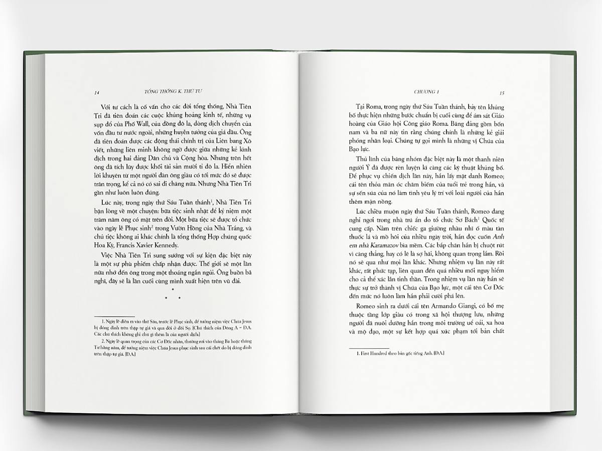 Sách - Mario Puzo Tổng Thống K Thứ Tư Tặng bookmark Vadata