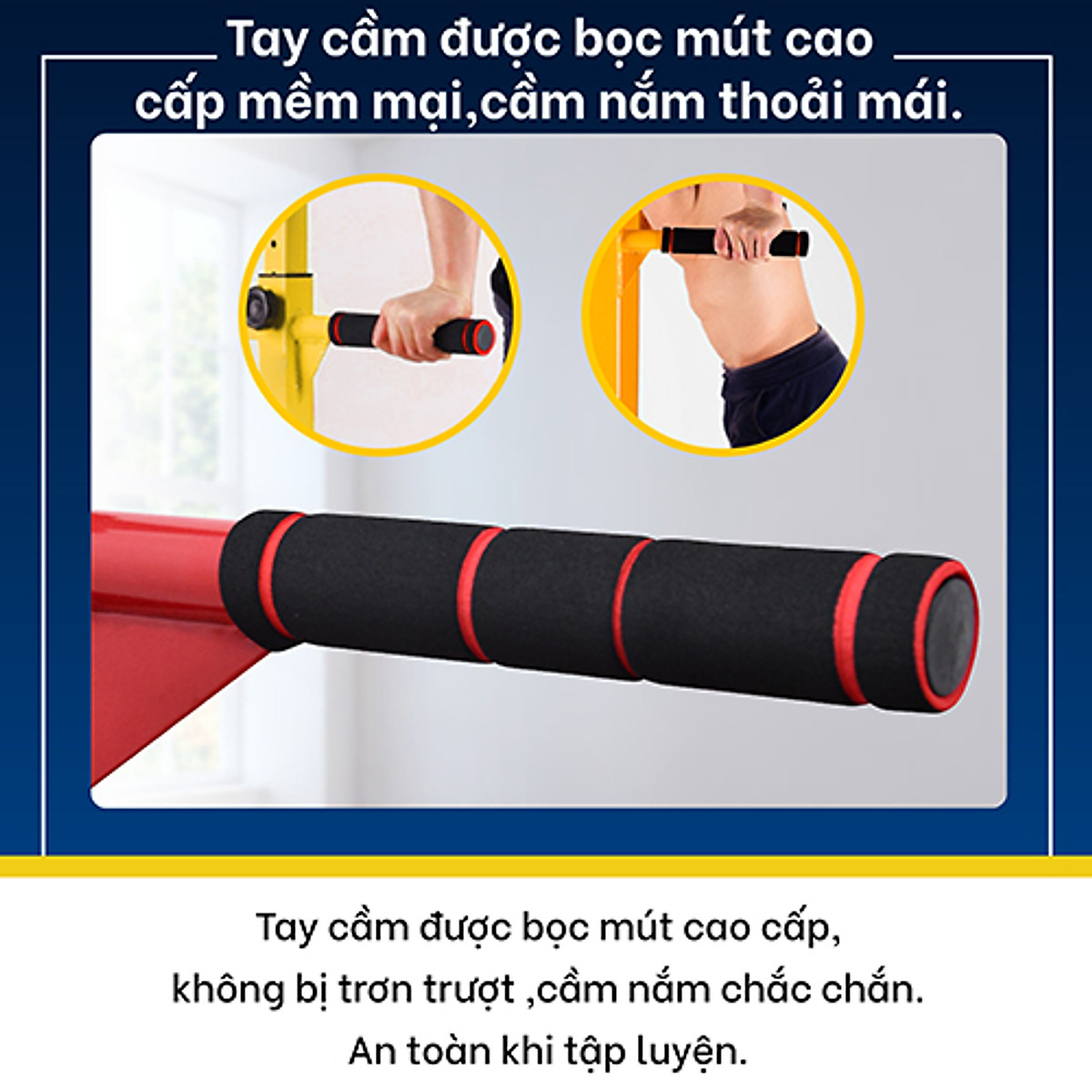 BG Bộ xà đơn, xà kép đa năng cao cấp đa năng Gym, lượng Kéo lên tại nhà dụng cụ tập thể dục phòng gym (hàng nhập khẩu)