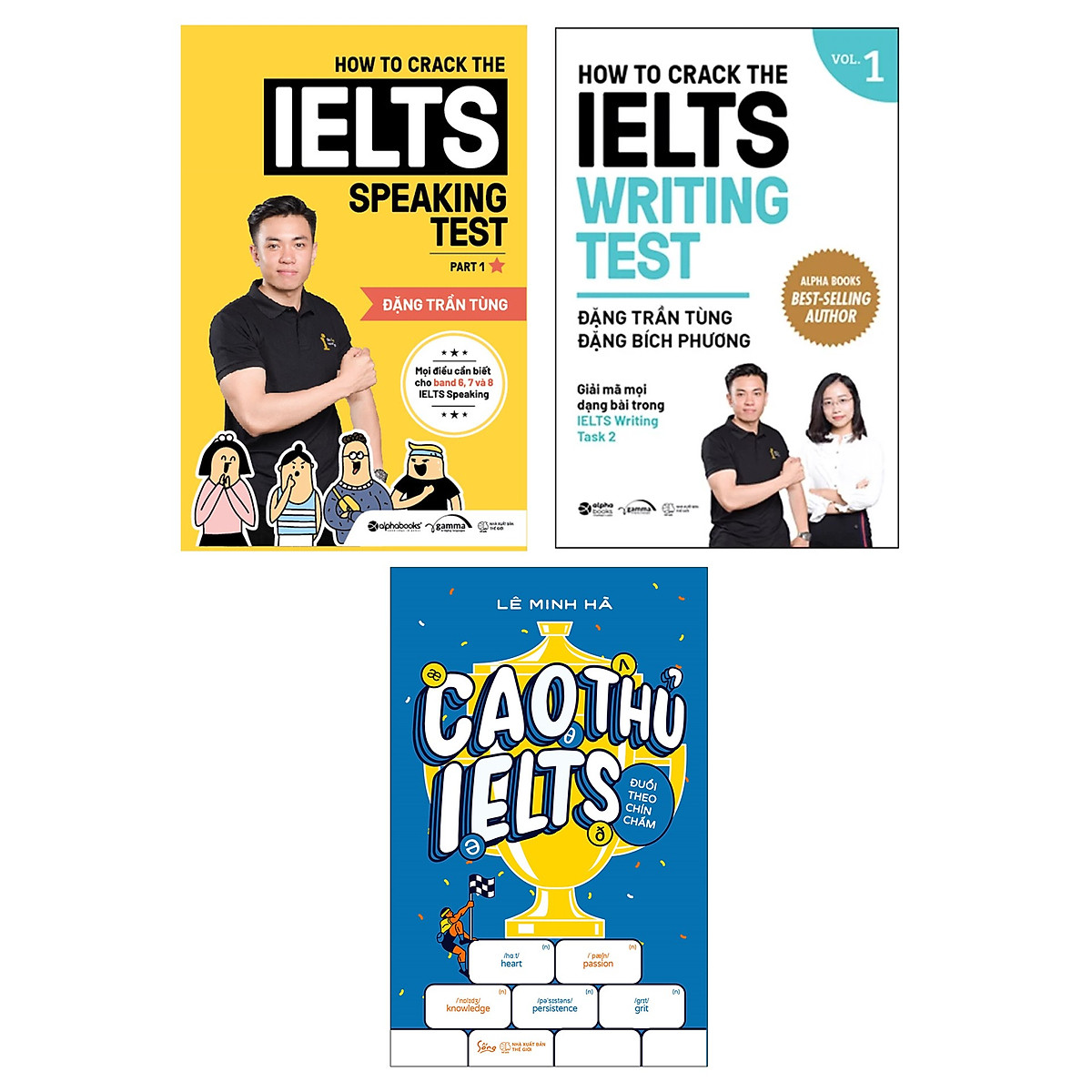 Combo Luyện Thi IELTS Để Đạt Điểm Số Cao : How To Crack The IELTS Speaking Test - Part 1 + How To Crack The IELTS Writing Test - Vol 1 (Tái Bản Bổ Sung 2020) + Cao Thủ IELTS Đuổi Theo Chín Chấm