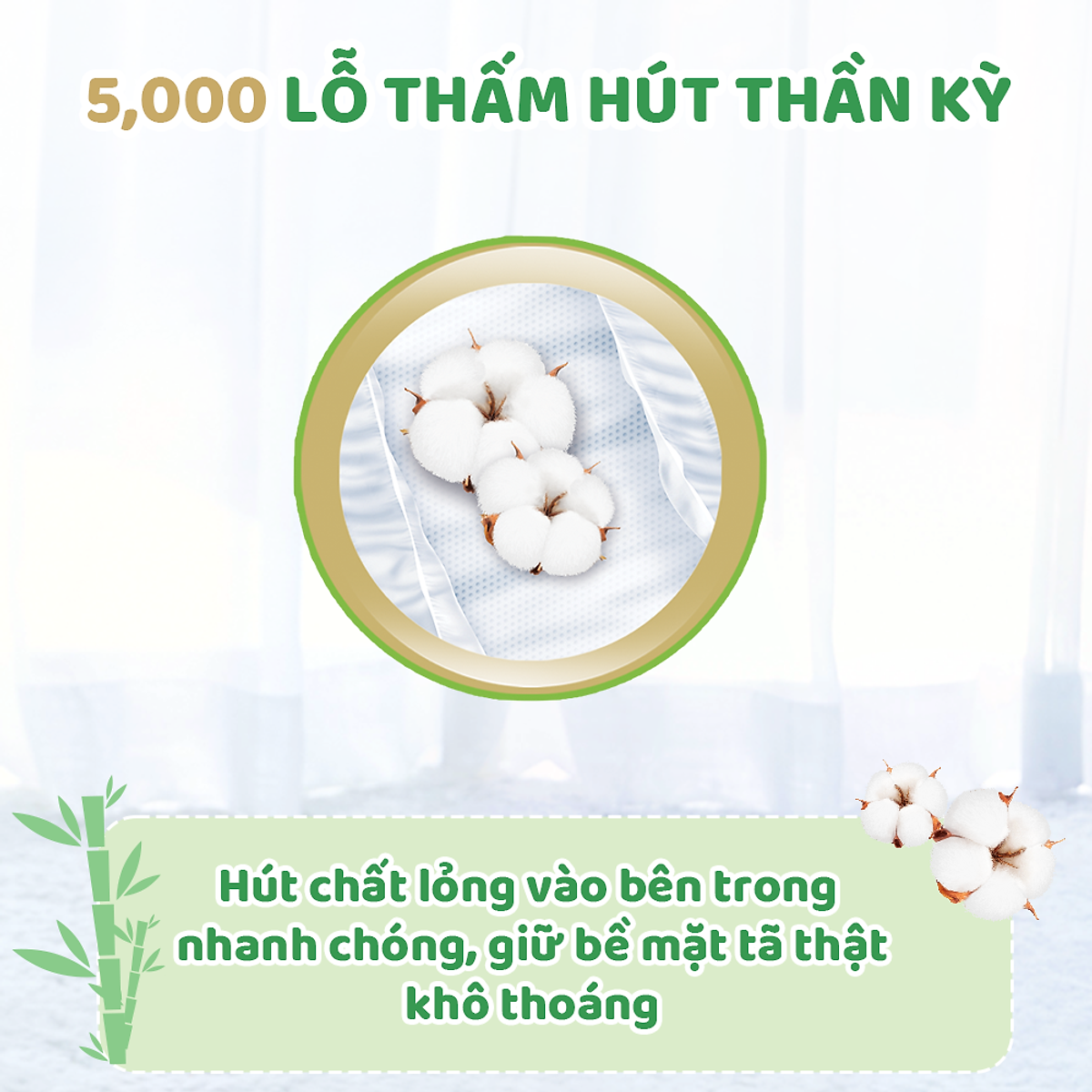 Tã/bỉm dán sơ sinh Molfix Thiên nhiên Jumbo Newborn (dưới 5kg) - Gói 72+8 miếng