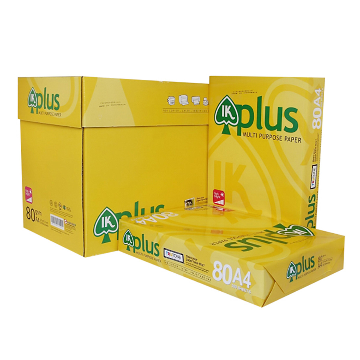 Mua Thùng 5 Ream Giấy In Photo A4 IK Plus DL 80gsm tại vpp chợ lớn | Tiki