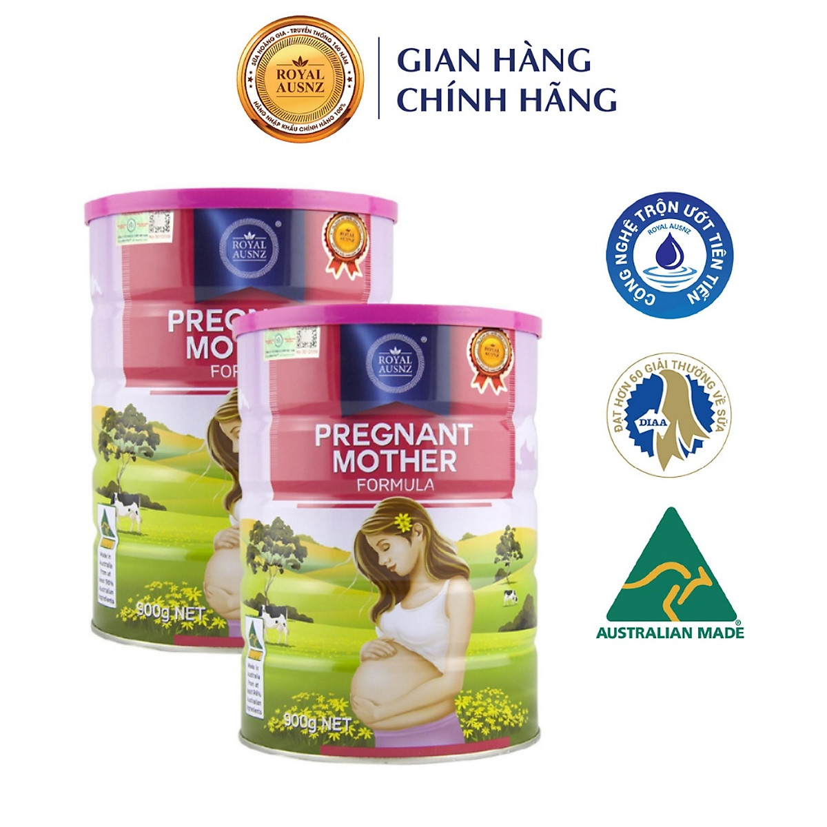Combo 2 Hộp Sữa Bột Hoàng Gia Pregnant Mother Formula Dành Cho Phụ Nữ Mang Thai Royal AUSNZ