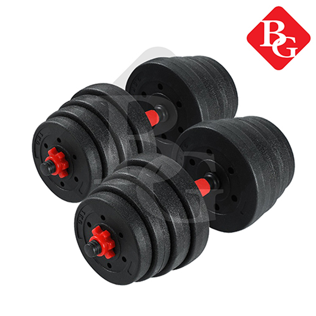 BỘ ĐÔI TẠ 30KG BG Tạ Tập Tay Đa Năng Điều Chỉnh 2 in 1 Kết Hợp Tạ Đẩy ( hàng nhập khẩu)