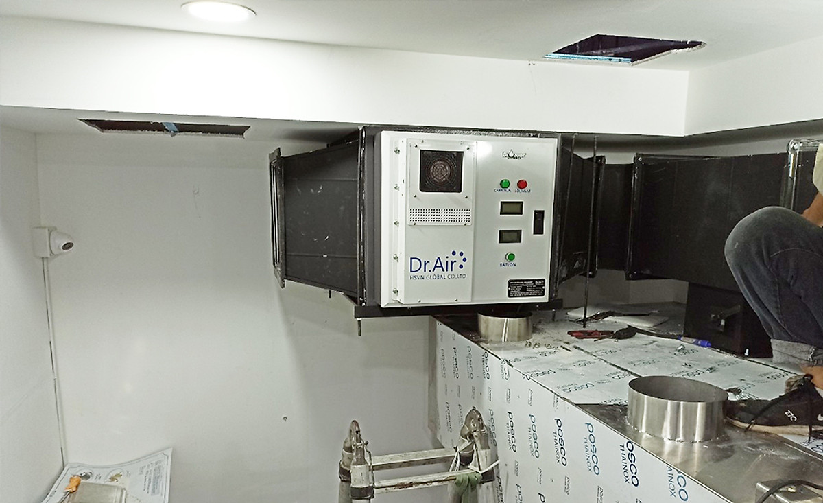 Máy hút khử mùi bếp ăn nhà hàng, lọc khói bụi, dầu mỡ công nghệ lọc tĩnh điện Dr.Air KT 6000 - Hàng Chính Hãng | Tiki