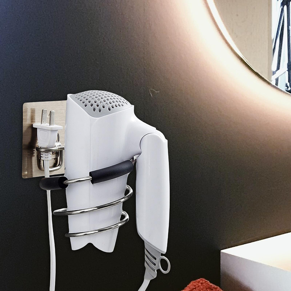 Genwec Wall Mounted Hair Dryer With Shaver Socket 1.4kW | Washroom Dryers