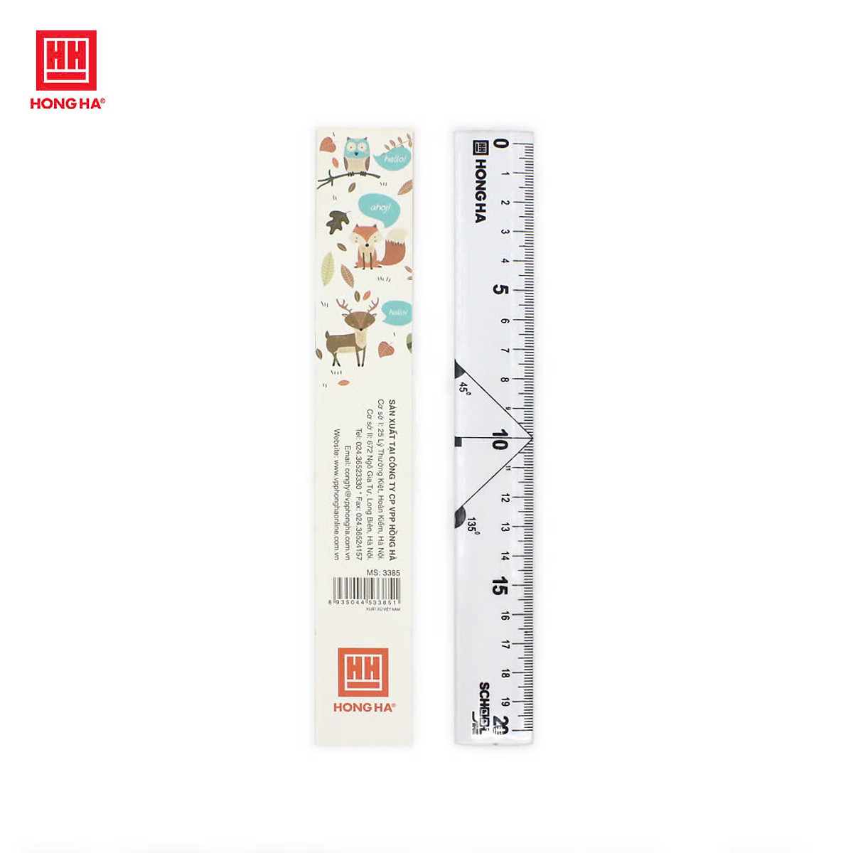 Thước kẻ 20cm Hồng Hà - 3385