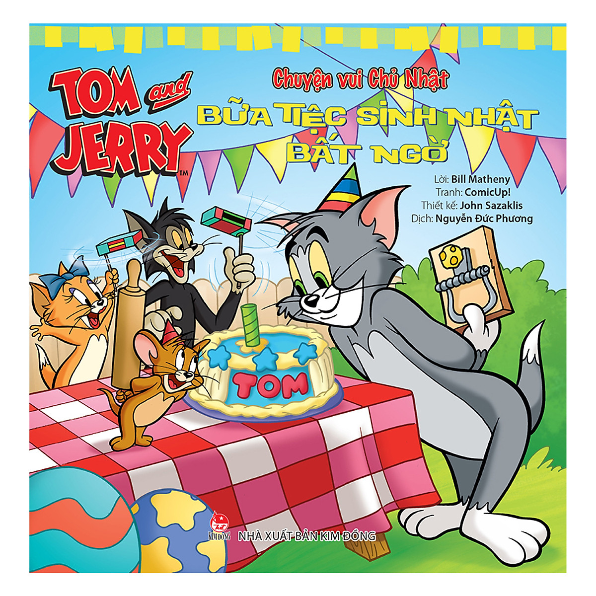 PK594  BÁNH SINH NHẬT CHỦ ĐỀ HOẠT HÌNH TOM VÀ JERRY DÀNH CH CÁC BÉ YÊU