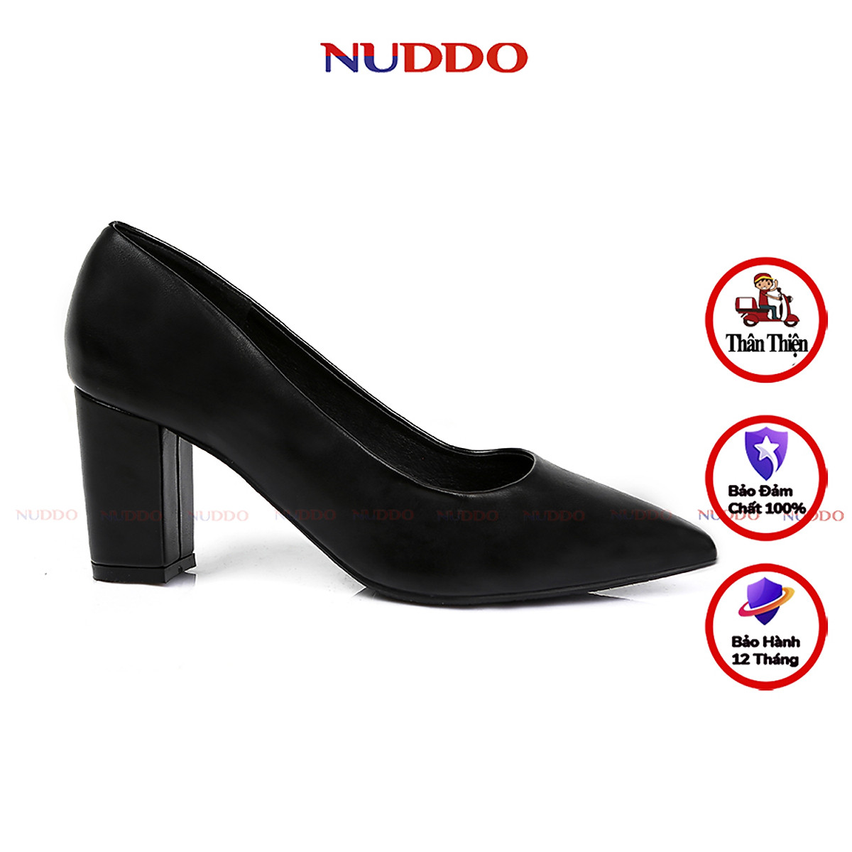 Mua Giày cao gót nữ công sở cao cấp NUDDO gót vuông cao 7p da mềm NU202 - Đen - 35 tại Nuddo Mua Giày Cao Gót Nữ Công Sở Cao Cấp Nuddo Gót Vuông Cao 7P Da Mềm Nu202 - Đen - 35 Tại Nuddo