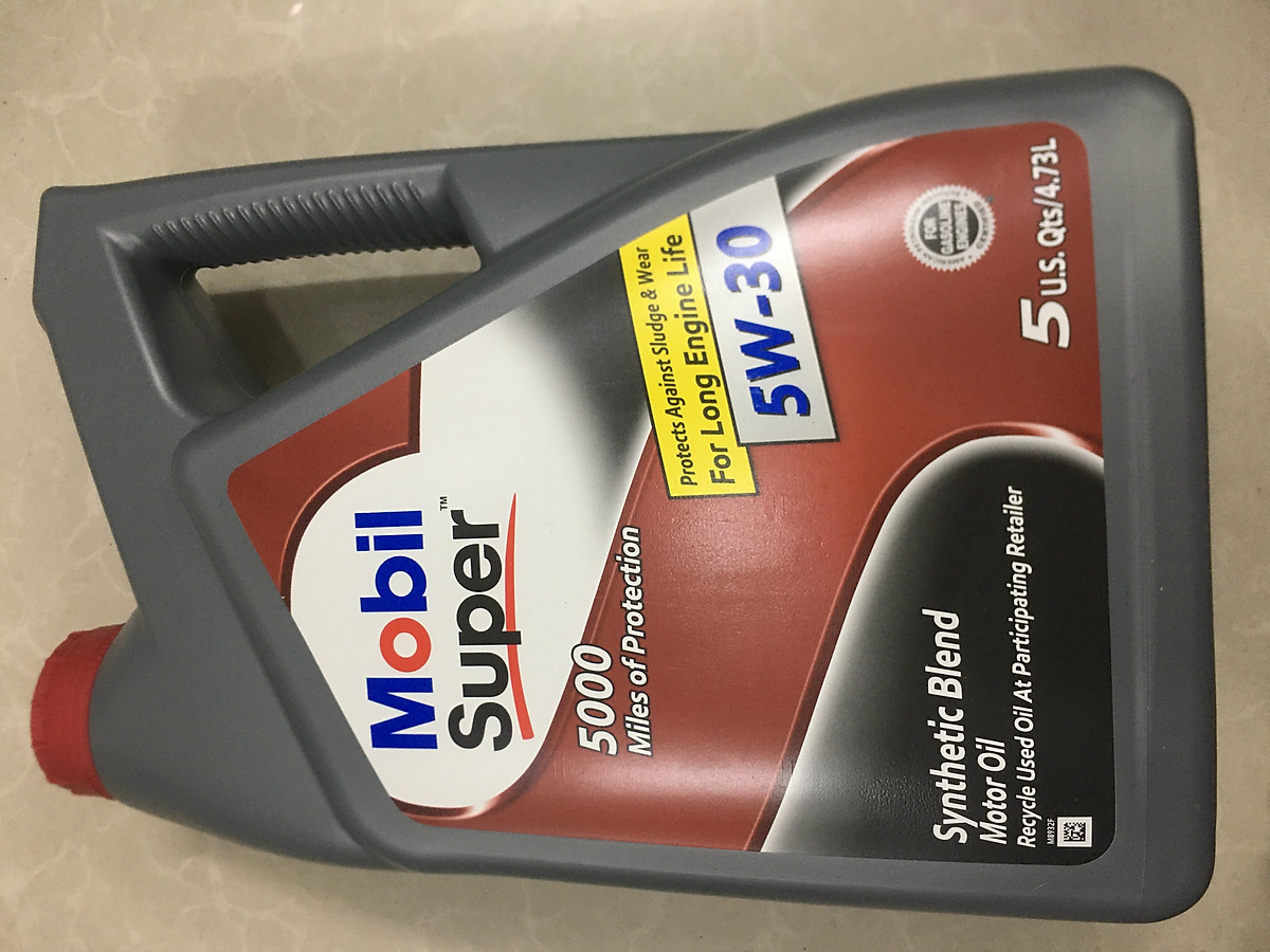 Nhớt Ô Tô Cao Cấp Mobil Super 5000 5W30 SN (5L)