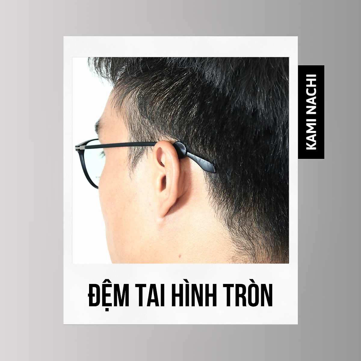 Miếng đệm làm êm tai cho kính bằng silicon siêu bền hình tròn chống trượt KAMI NACHI