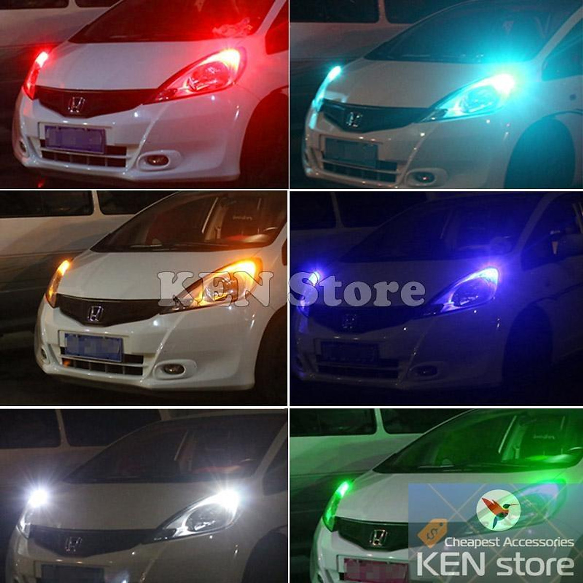 Bóng LED T10 đèn xi nhan, đèn demi xe máy ô tô chip COB