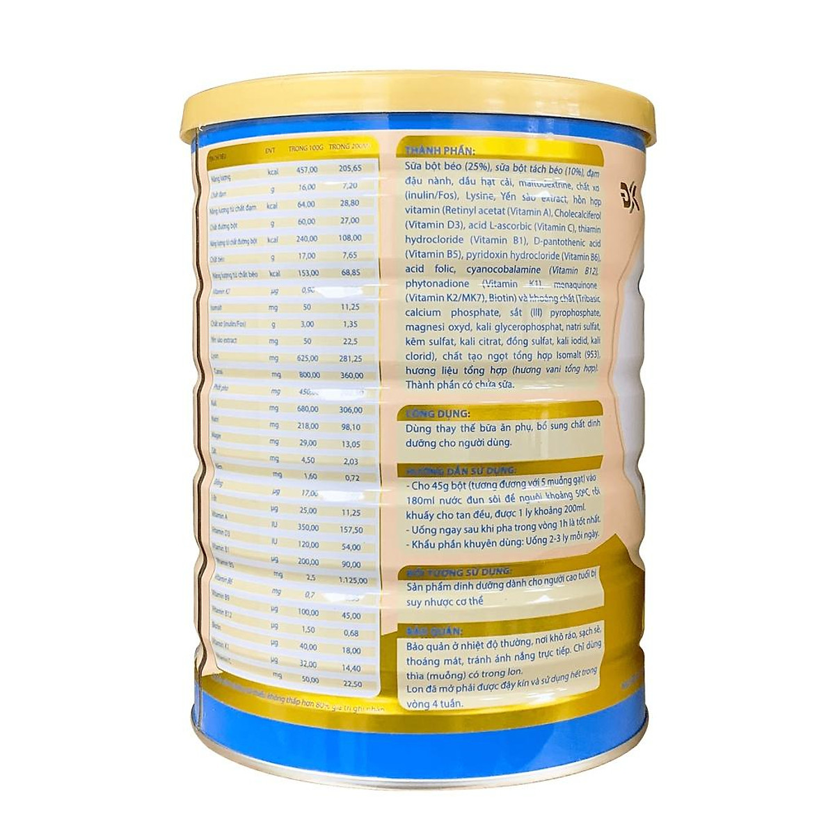 Sữa Bột Phục Hồi Sức Khoẻ Hỗ Trợ Tim Mạch Giảm Cholesterol Người Cao Tuổi Pillow Care