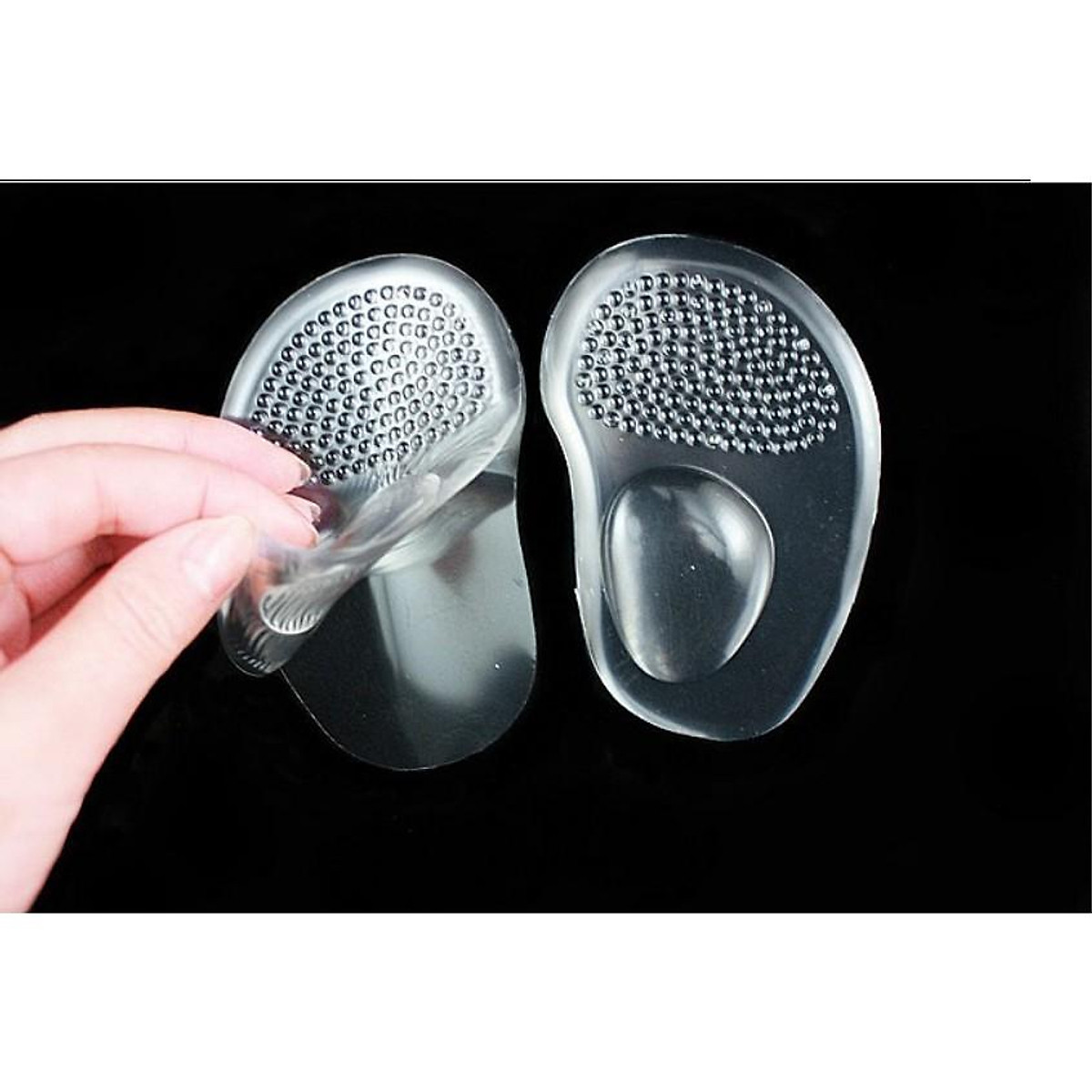 Bộ 2 miếng lót giày silicon massage bảo vệ chống đau chân