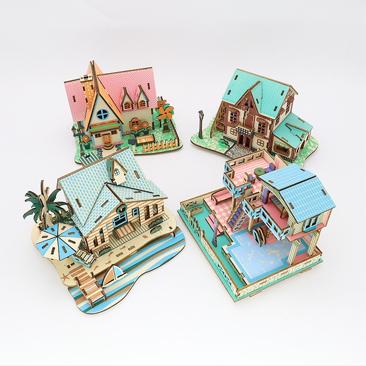 Lịch sử giá Mô hình nhà gỗ DIY lắp ráp đồ chơi bằng gỗ 3D phong cách Trung  Hoa cập nhật 42023  BeeCost
