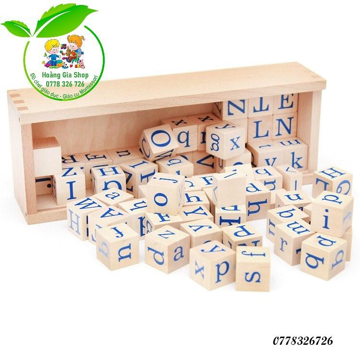 Mua Hộp bảng chữ cái xúc xắc Montessori (Alphabet dice with box)