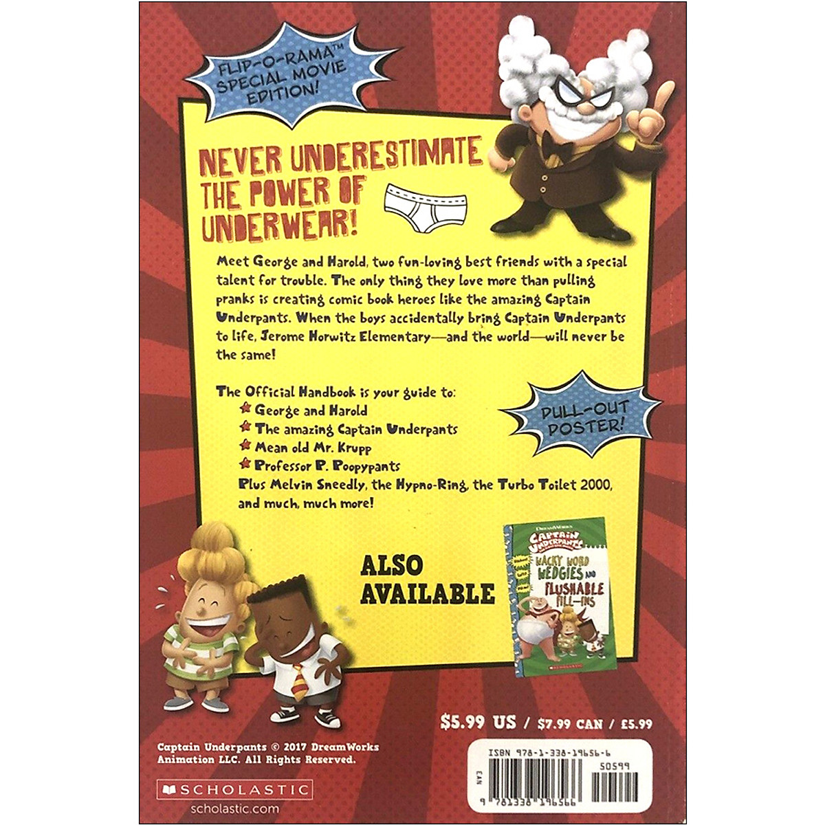 Captain Underpants The First Epic Movie: Official Handbook (DreamWorks)