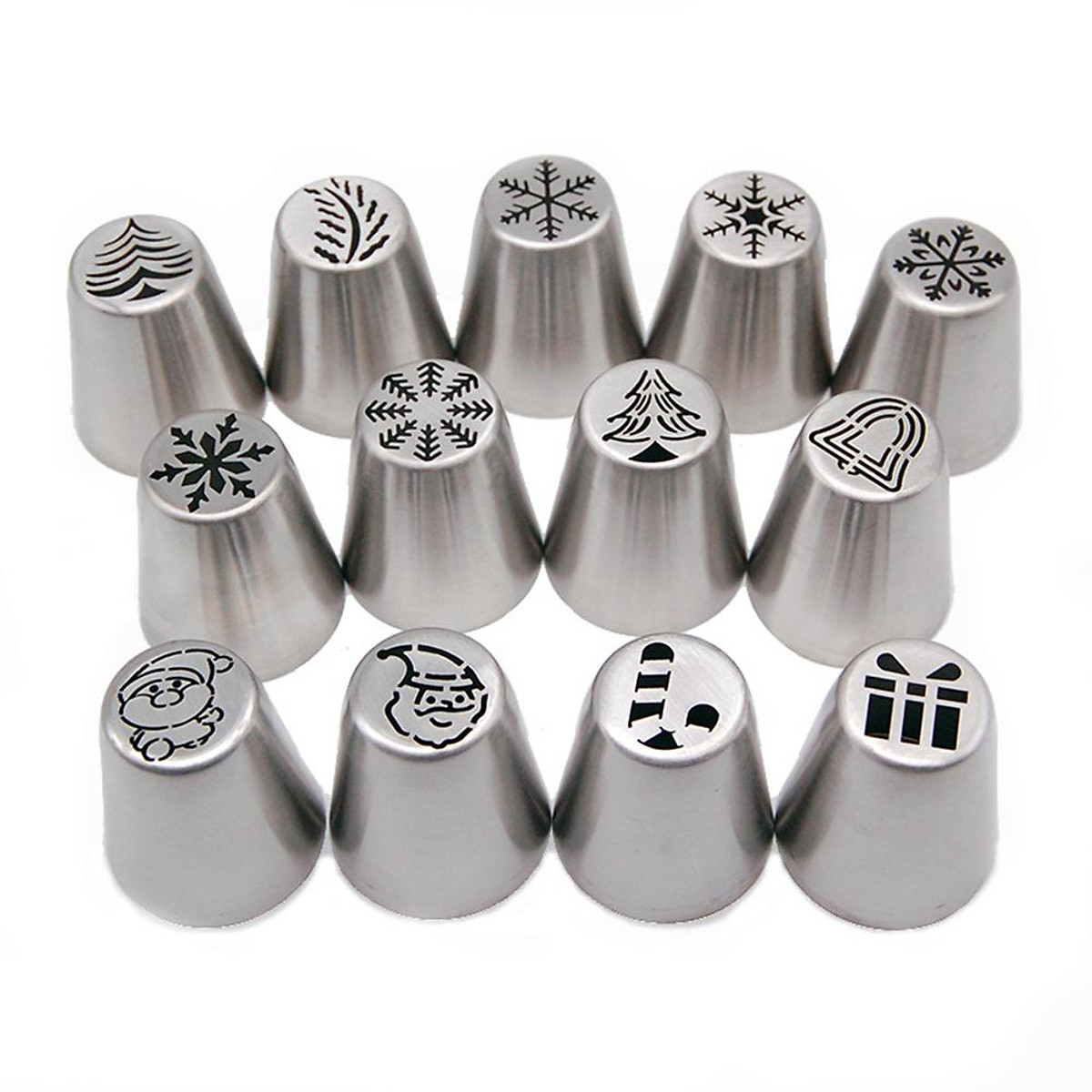 Mua 13PCS/Set Christmas Cake Pastry Tube Mold Cream Icing Nib ...