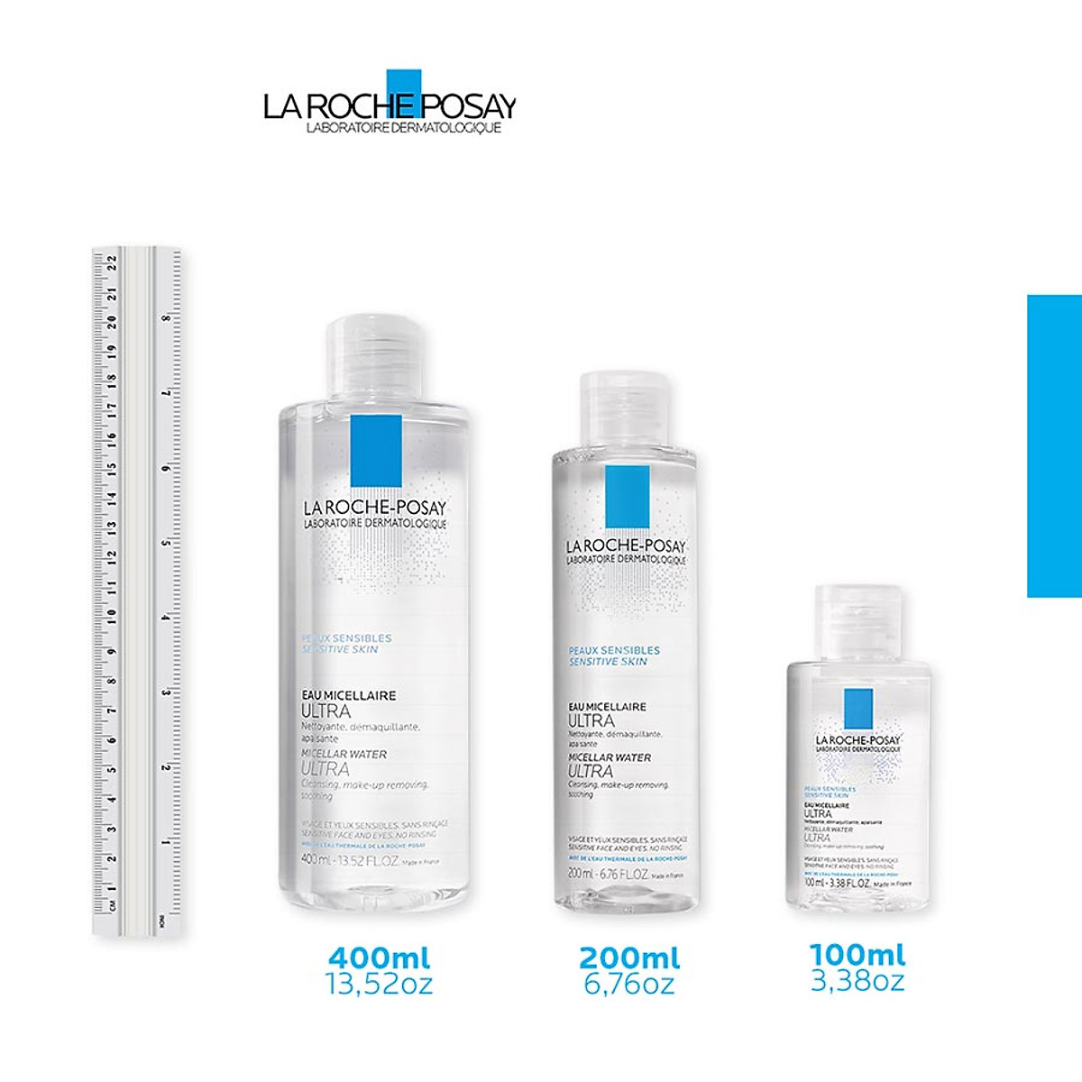 Nước tẩy trang và làm sạch sâu cho da nhạy cảm La Roche-Posay Micellar Water Ultra Sensitive Skin 200ml