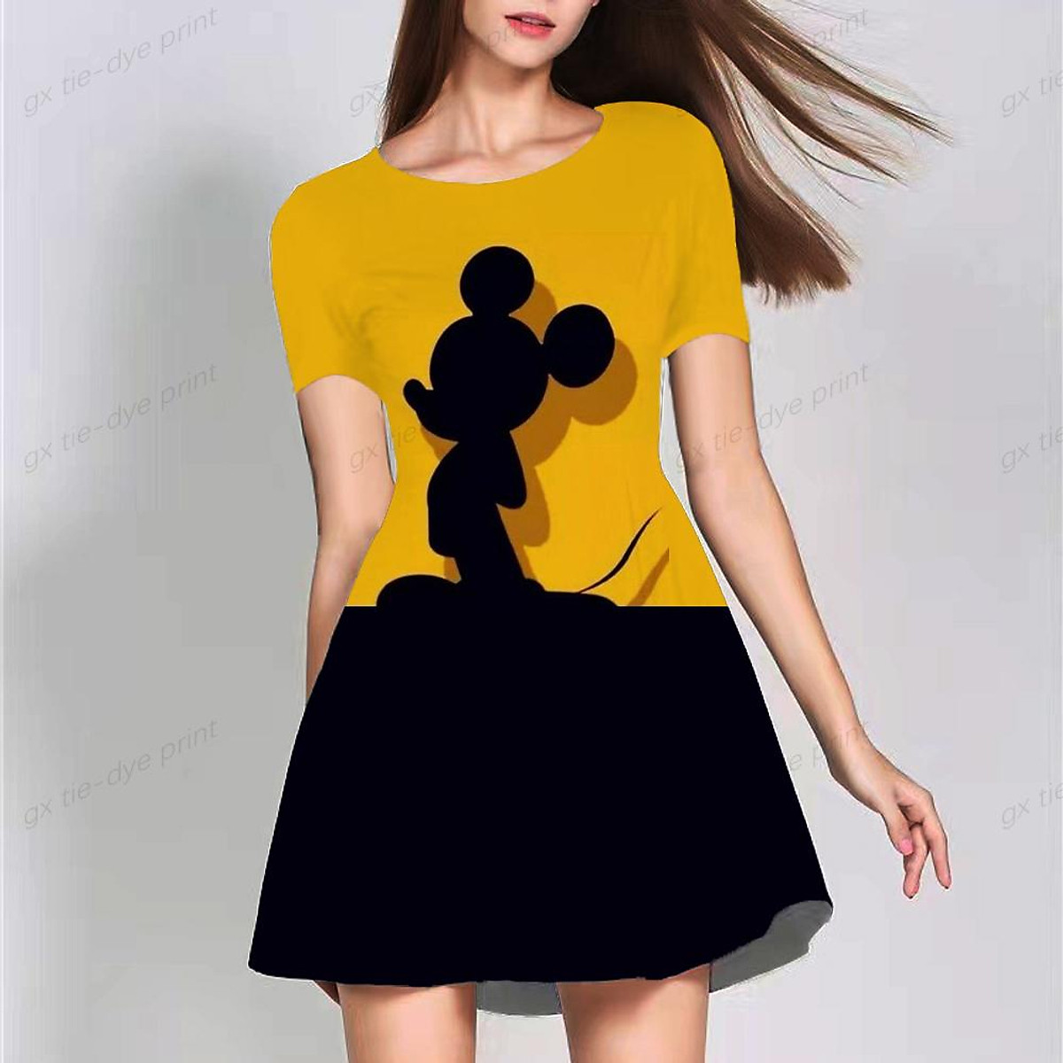 Áo Váy Mùa Hè 2023 Disney Minnie In Hình Chuột Mickey Đời Boho Đi ...