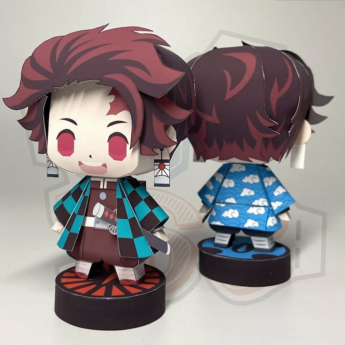 Mô hình giấy Chibi Tanjiro Sinh Linh Lưu Chuyển  Demon Slayer Kimetsu  No Yaiba  Kit168 Shop mô hình giấy